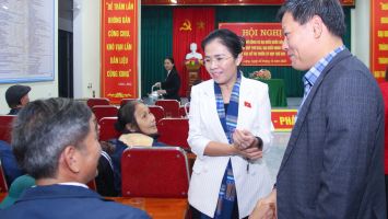 Chủ tịch Uỷ ban MTTQ tỉnh tiếp xúc cử tri tại xã Nghi Long, huyện Nghi Lộc