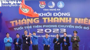Nghệ An khởi động Tháng Thanh niên với chủ đề 'Tuổi trẻ tiên phong chuyển đổi số'