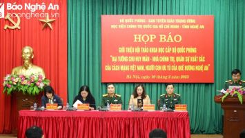 Họp báo giới thiệu Hội thảo khoa học về Đại tướng Chu Huy Mân