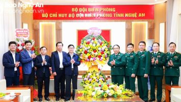 Lãnh đạo tỉnh Nghệ An chúc mừng Bộ đội Biên phòng nhân kỷ niệm 64 năm ngày truyền thống