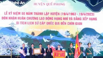 Trọng thể Lễ kỷ niệm 60 năm thành lập huyện Quế Phong