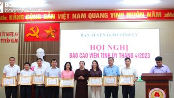 Nghệ An: 10 tập thể nhận Bằng khen của Ban Thường vụ Tỉnh ủy trong thực hiện công tác tư tưởng, lý luận và báo chí