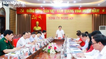 Ban Thường vụ Tỉnh ủy Nghệ An thông qua chủ trương đầu tư dự án sản xuất giày dép xuất khẩu gần 600 tỷ đồng tại Quỳnh Lưu