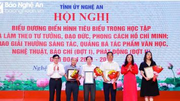 Nghệ An tuyên dương điển hình tiên tiến học tập và làm theo tư tưởng, đạo đức, phong cách Hồ Chí Minh