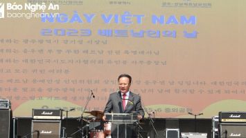 Lãnh đạo tỉnh Nghệ An dự chương trình Ngày Việt Nam tại Hàn Quốc