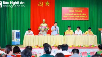 Đại biểu Quốc hội đoàn Nghệ An tiếp xúc cử tri huyện Nam Đàn