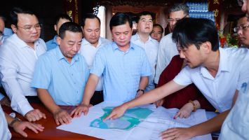 Bí thư Tỉnh ủy Thái Thanh Quý khảo sát thực địa một số dự án trên địa bàn huyện Nam Đàn