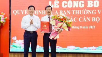 Công bố quyết định điều động, bổ nhiệm Hiệu trưởng Trường Chính trị tỉnh Nghệ An