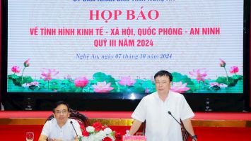 GRDP 9 tháng của Nghệ An đứng thứ 3 khu vực Bắc Trung Bộ và duyên hải miền Trung