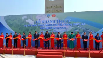 Khánh thành Dự án khôi phục, nâng cấp hệ thống Thủy lợi Bắc Nghệ An (JICA2)