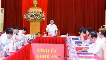 Ban Thường vụ Tỉnh ủy Nghệ An họp phiên thường kỳ tháng 3/2024