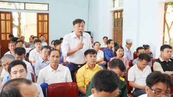 Cử tri xã Thanh Đồng, huyện Thanh Chương kiến nghị đảm bảo nguồn nước phục vụ sản xuất nông nghiệp