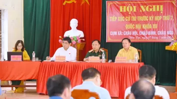 Cử tri Quỳ Châu kiến nghị sớm hoàn thành khu tái định cư cho các hộ dân bị ảnh hưởng bởi Dự án Hồ chứa nước Bản Mồng