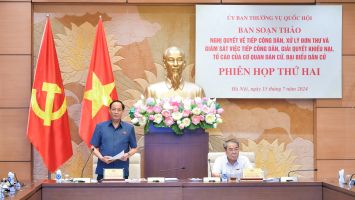 Phiên họp thứ hai Ban soạn thảo Nghị quyết về tiếp công dân, xử lý đơn thư của cơ quan dân cử, đại biểu dân cử