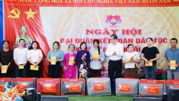 Ngày hội Đại đoàn kết toàn dân tộc tại khối 13, phường Hoàng Mai