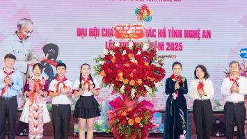 55 thiếu nhi được tuyên dương tại Đại hội Cháu ngoan Bác Hồ tỉnh Nghệ An lần thứ XIII năm 2025