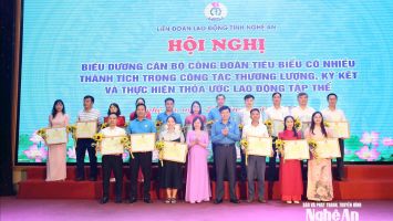 Công bố quyết định thành lập 23 Công đoàn xã, phường tại Nghệ An