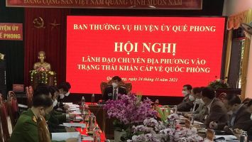 Quế Phong: Diễn tập khu vực phòng thủ năm 2021