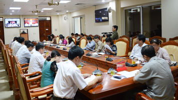 Đoàn ĐBQH tỉnh dự chất vấn Bộ trưởng Bộ Tài Nguyên và môi trường, tại Phiên họp họp thứ 31 của Ủy ban Thường vụ Quốc hội