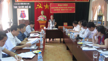 Ban Văn hóa - Xã hội giám sát tại Trung tâm dịch vụ việc làm Nghệ An