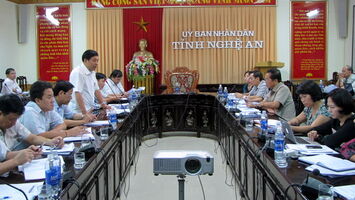 Đoàn ĐBQH làm việc với UBND tỉnh và các ngành liên quan