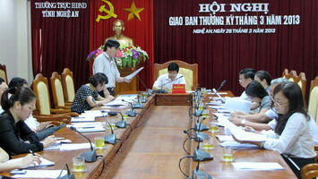 HĐND tỉnh giao ban thường kỳ tháng 3