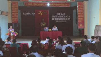 Đại biểu HĐND tỉnh tiếp xúc cử tri tại xã Hồng Sơn, huyện Đô Lương