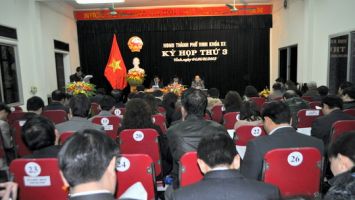 Khai mạc kỳ họp thứ 3, HĐND thành phố Vinh khóa XX, nhiệm kỳ 2011 – 2016