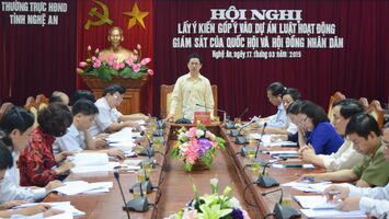 Góp ý vào dự án Luật hoạt động giám sát của Quốc hội và HĐND các cấp