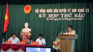 HĐND huyện Kỳ Sơn tổ chức kỳ họp thứ 6