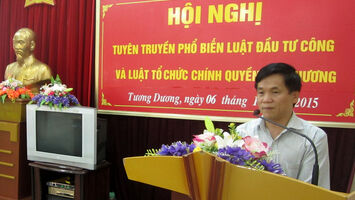 HĐND huyện Tương Dương tập huấn Luật Tổ chức Chính quyền địa phương và Luật Đầu tư công