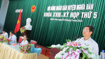 Phó Chủ tịch HĐND tỉnh tham dự Kỳ họp thứ 5 - HĐND huyện Nghĩa Đàn khóa XVIII