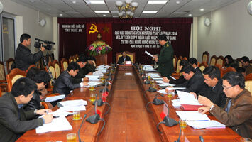 Đoàn ĐBQH tỉnh Nghệ An tổ chức gặp mặt cộng tác viên và lấy ý kiến vào Dự án Luật nhập cảnh, xuất cảnh, cư trú của người nước ngoài tại Việt Nam