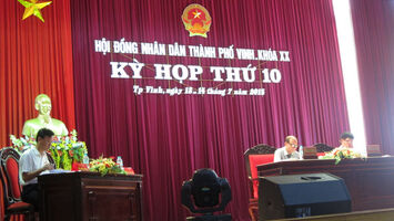 HĐND thành phố Vinh: khai mạc kỳ họp thứ 10