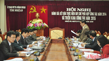 Phối hợp mở rộng và tăng cường khối đại đoàn kết toàn dân