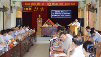 Hội nghị trao đổi kinh nghiệm hoạt động HĐND với Thường trực HĐND 6 huyện miền núi tuyến đường 7