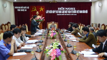 Hội nghị lấy ý kiến góp ý Dự thảo Luật Mặt trận Tổ quốc Việt Nam (sửa đổi)