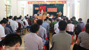 Đại biểu Quốc hội khóa XV tiếp xúc cử tri xã Nậm Cắn huyện Kỳ Sơn