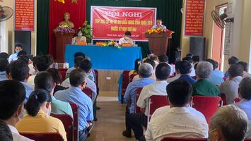 Đại biểu HĐND tỉnh tiếp xúc cử tri tại xã Thanh Xuân, huyện Thanh Chương trước kỳ họp thứ 2, HĐND tỉnh khóa XVIII, nhiệm kỳ 2021 – 2026.