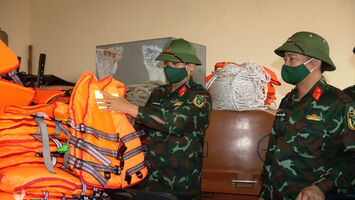 Bộ CHQS tỉnh Nghệ An thành lập 5 đoàn kiểm tra công tác sẵn sàng ứng phó với bão Conson