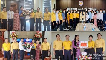 Chủ tịch Ủy ban MTTQ tỉnh chúc mừng các Hội doanh nghiệp, Hội doanh nhân