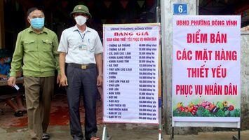 TP. Vinh: Các phường, xã đồng loạt mở điểm bán thực phẩm cho người dân