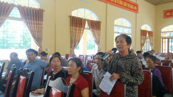 Quan tâm đến vấn đề sáp nhập khối, xóm, bản