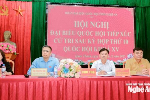 ĐOÀN ĐBQH TỈNH NGHỆ AN: KỊP THỜI TIẾP NHẬN, XỬ LÝ 26 ĐƠN THƯ CÔNG DÂN TRONG THÁNG 12