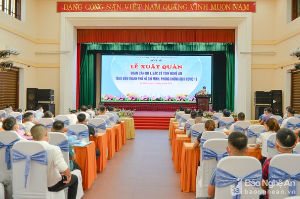 Nghệ An tiếp tục xuất quân tăng viện cho Thành phố Hồ Chí Minh chống dịch Covid-19
